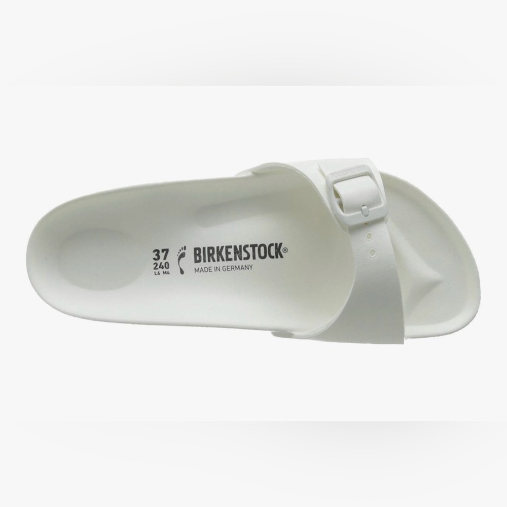 Birkenstock Classic White Madrid Essentials Eva Sandal Size 40
